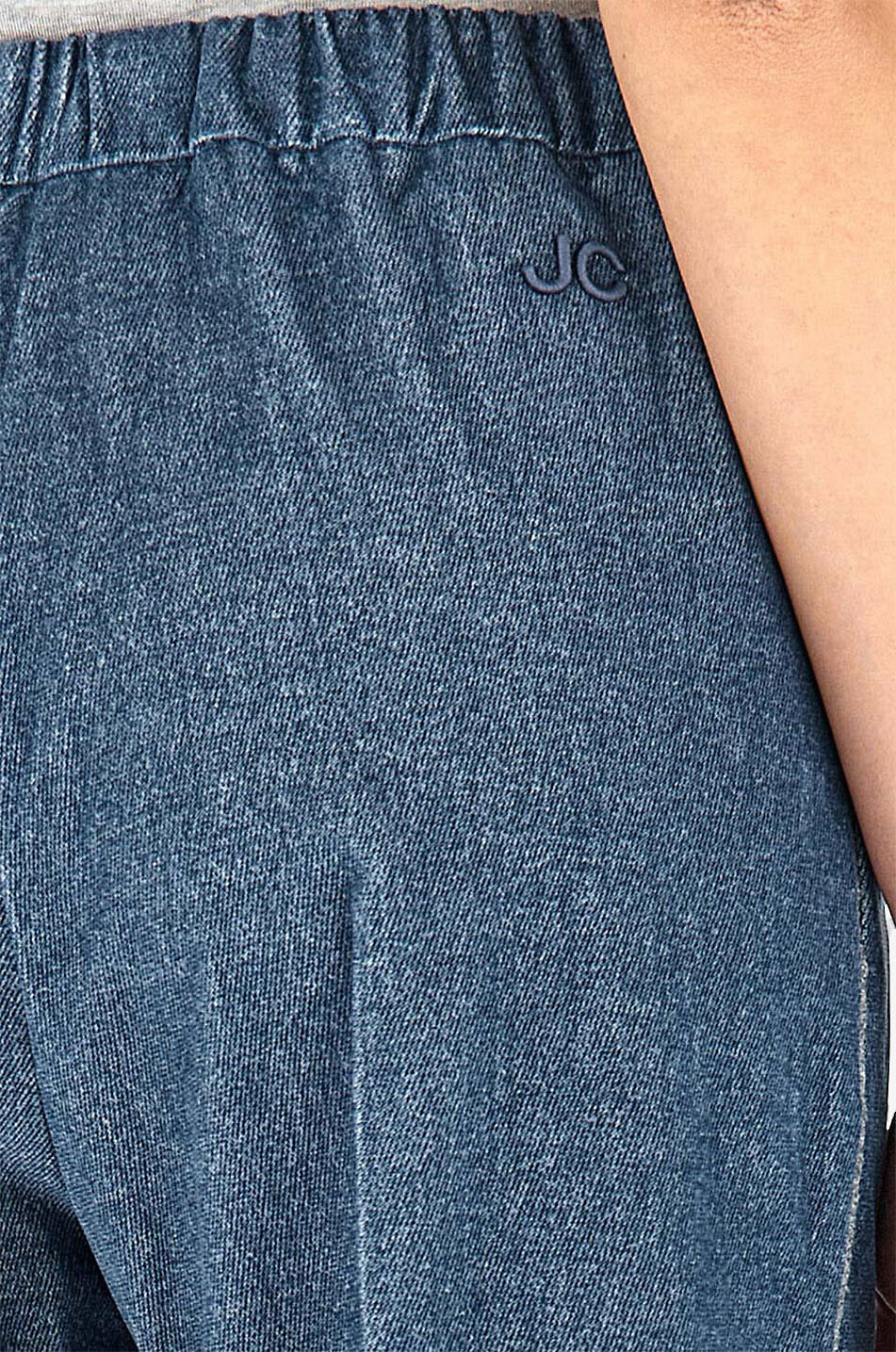 Cotton wide leg trousers