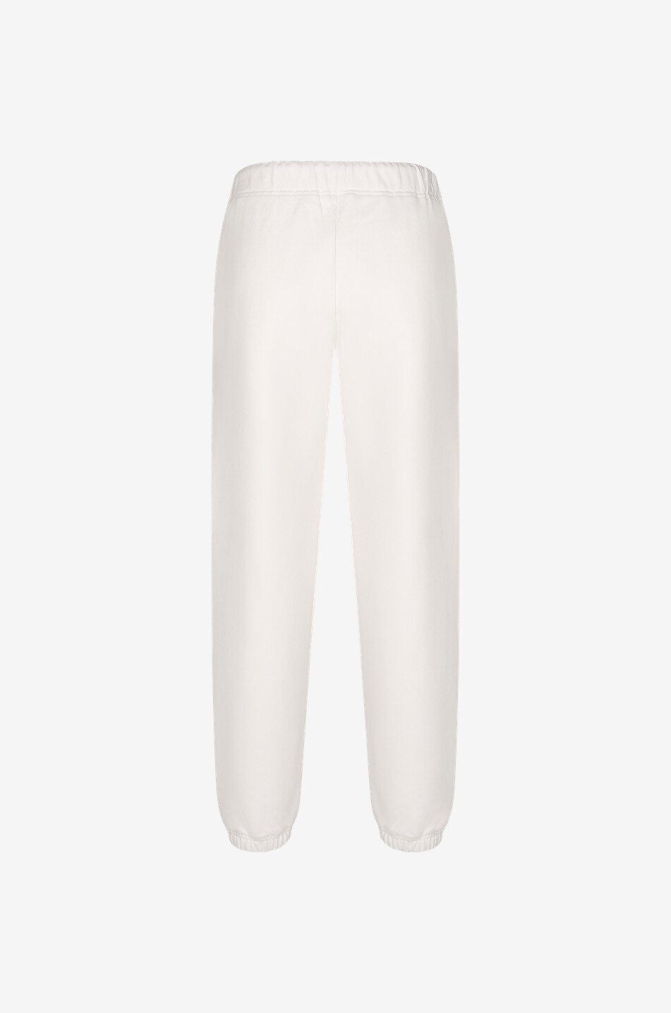 MONCLER Pantalon de jogging en molleton logo coq Femme BLANC CASSE 2