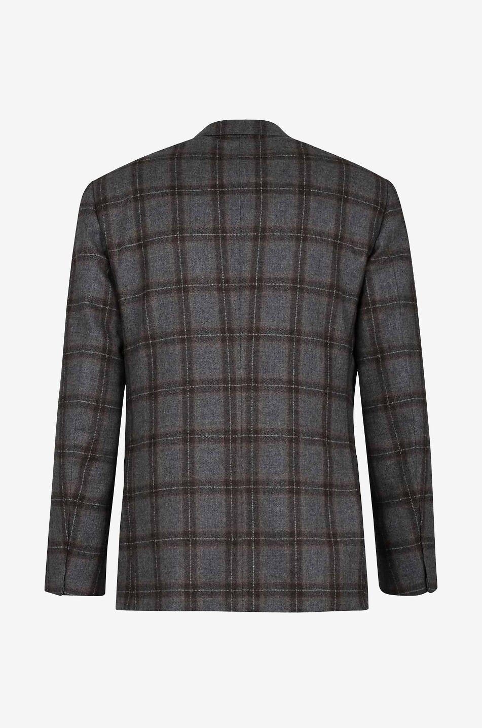 SANT'ANDREA Karierter Blazer aus Wolle und Kaschmir Meda Herren BRAUN 2