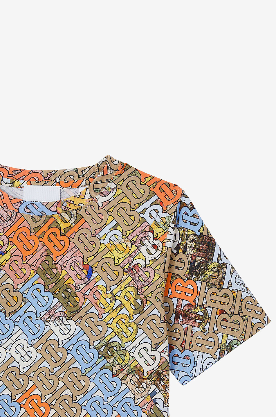 Devan Monogram Map boy's short-sleeved T-shirt