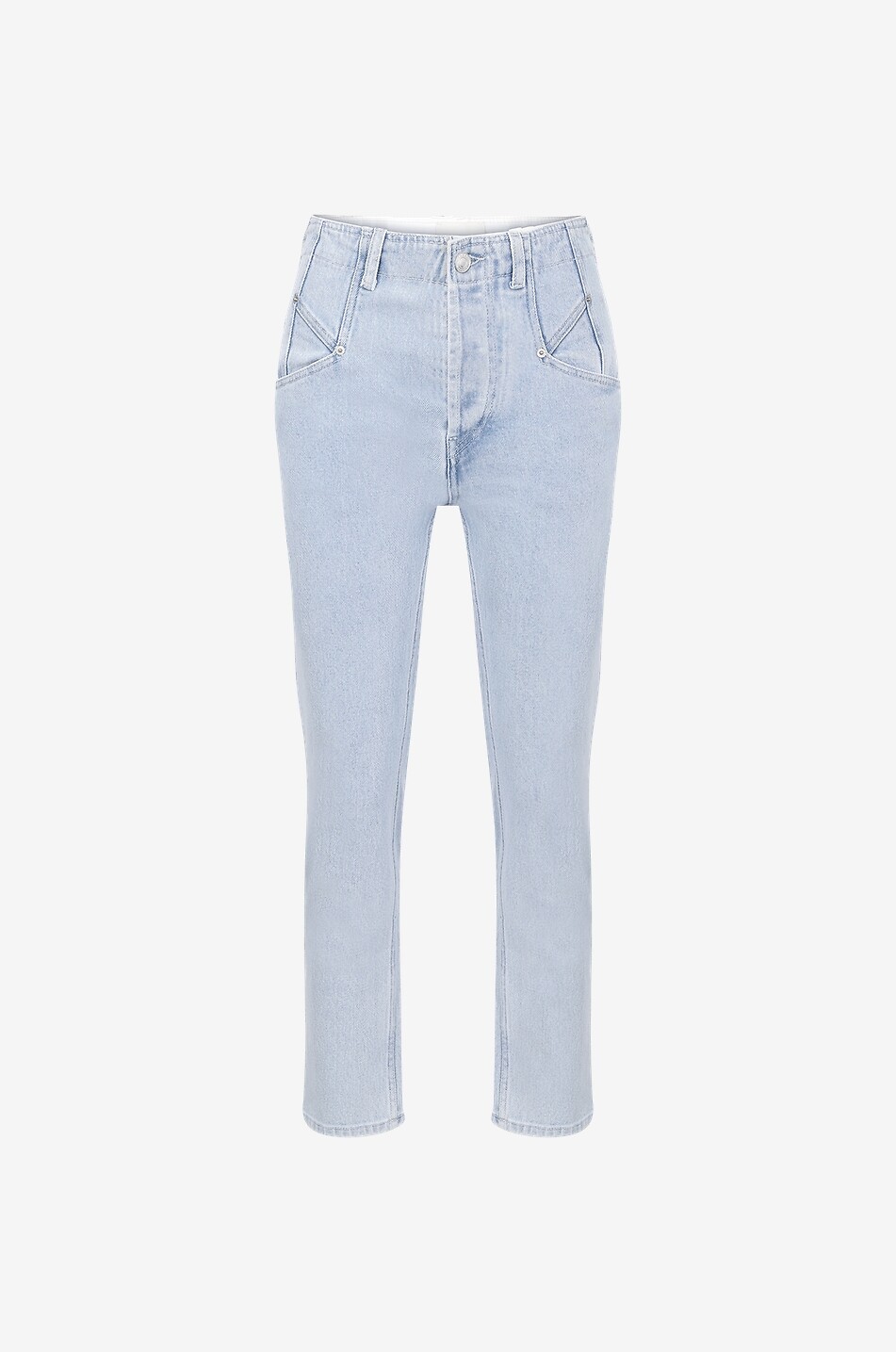 ISABEL MARANT Verkürtze Slim-Fit-Jeans mit hohem Bund Niliane Damen HELLBLAU 1