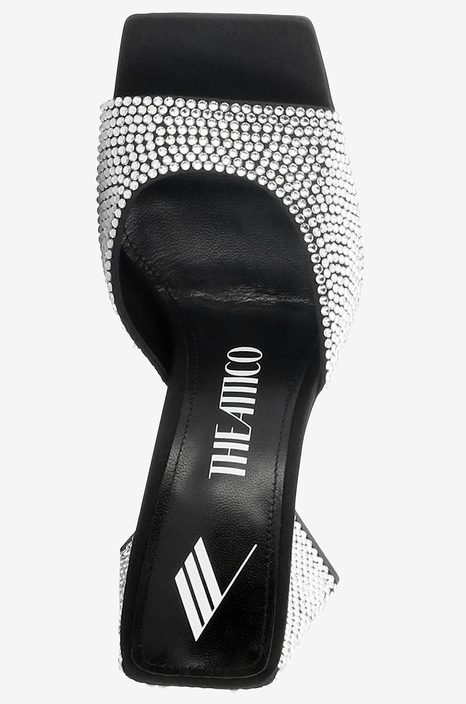 Pantoletten aus Satin und Kristallen Devon 115