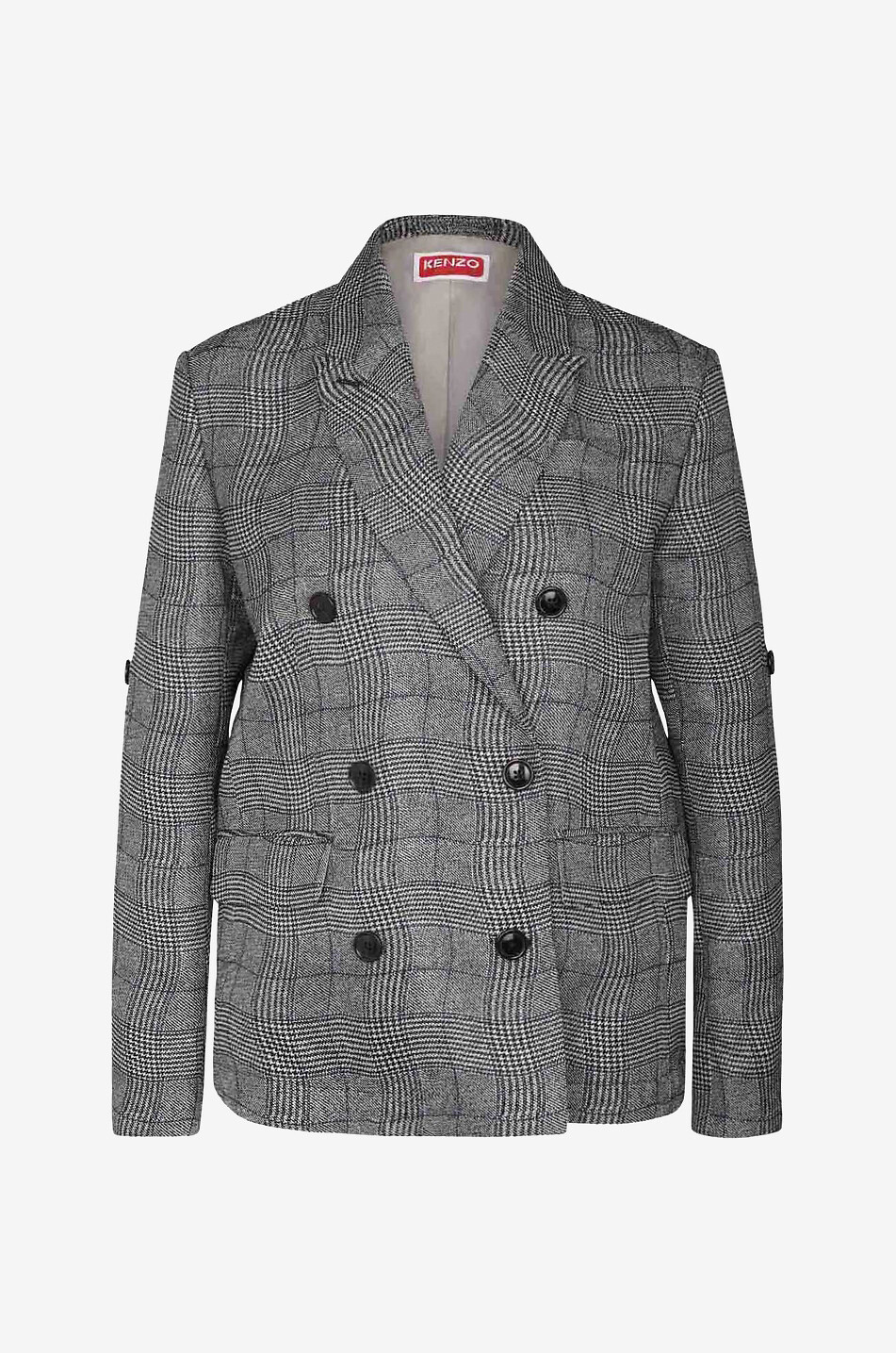 Blazer à boutonnage double Wavy Check