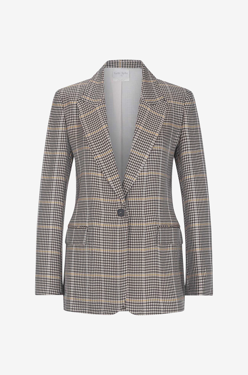 Karierter Blazer aus Viskose