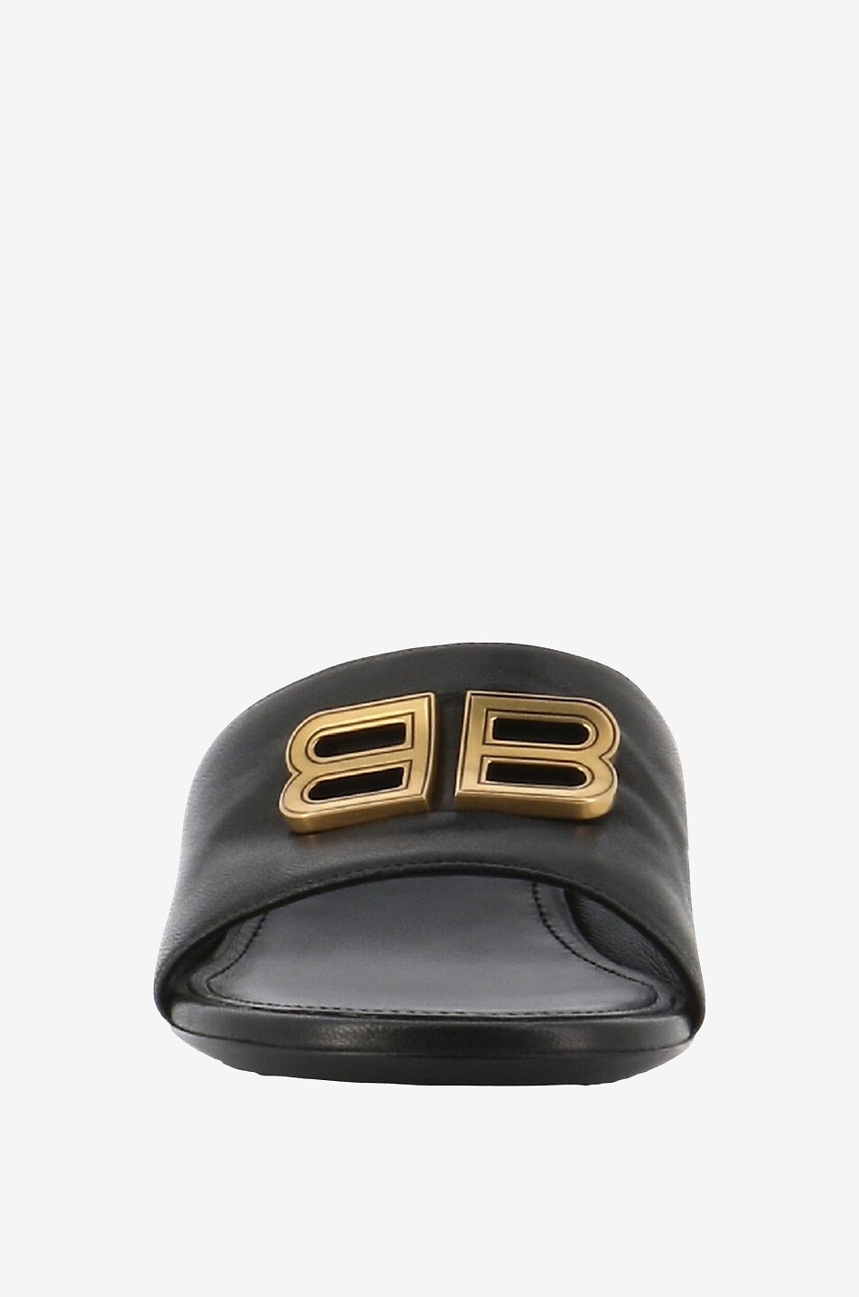 BALENCIAGA Mules en cuir nappa à petit talon Groupie 50 Femme NOIR 2