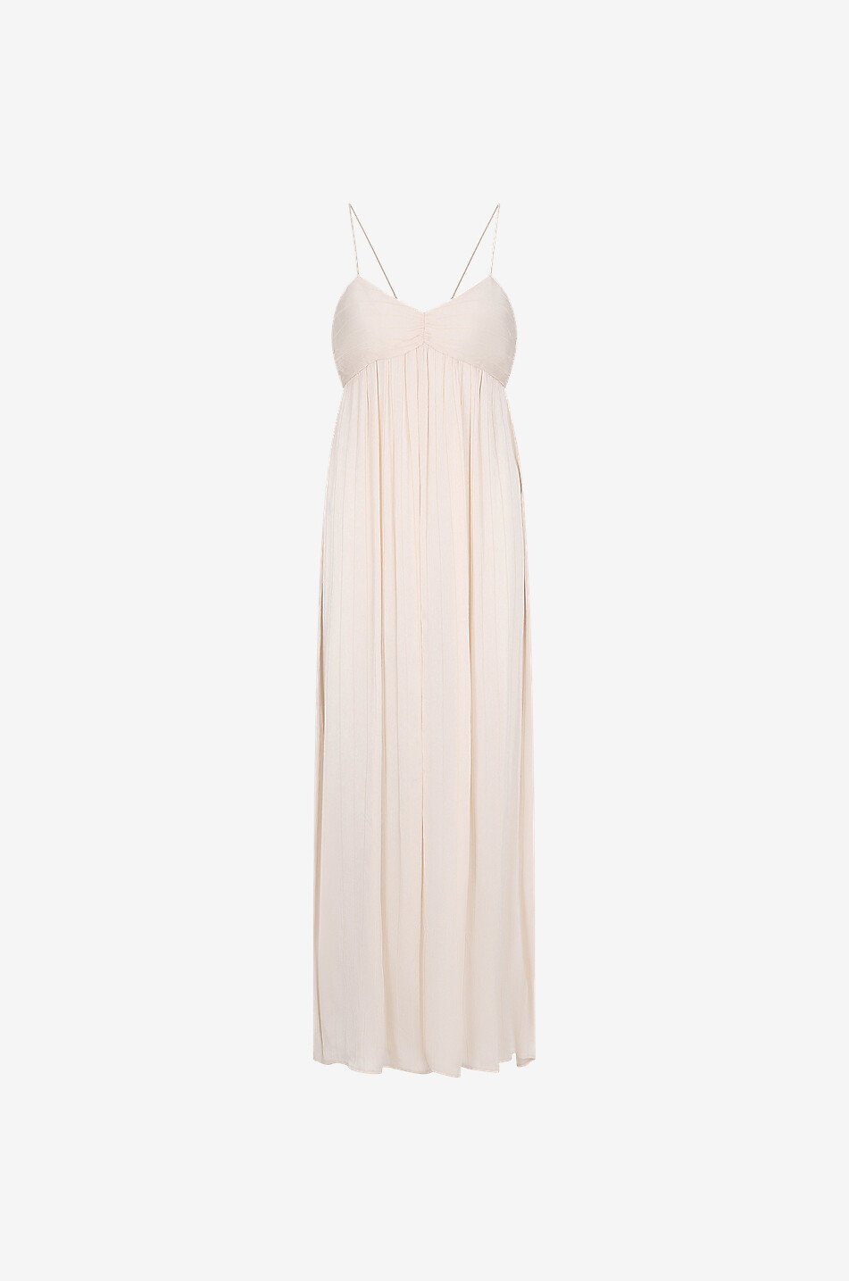 FORTE FORTE Viscose and silk maxi dress Women BEIGE 1
