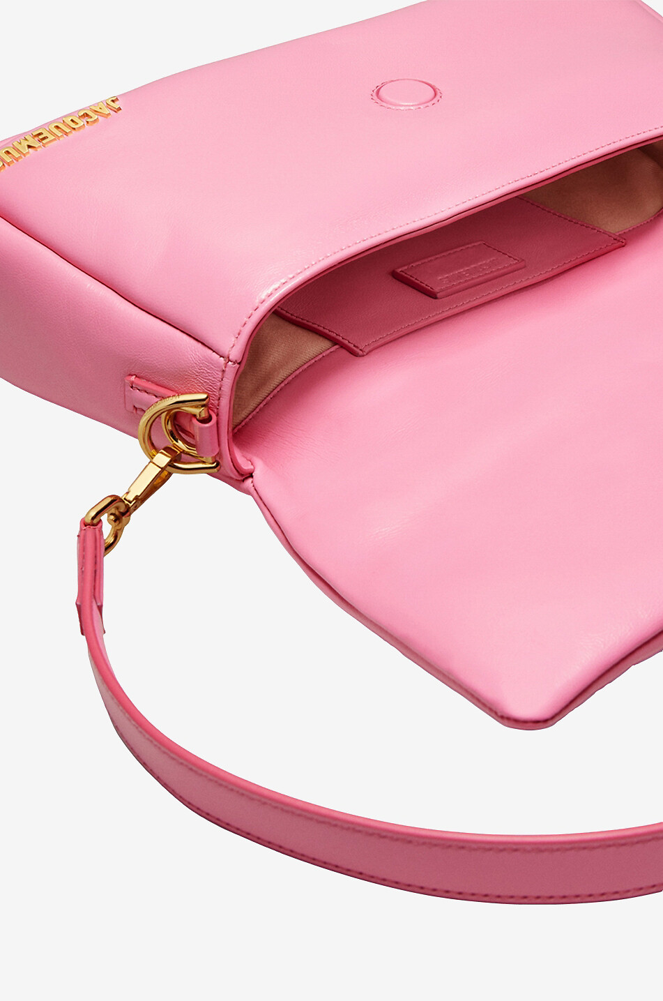 JACQUEMUS Sac porté épaule en cuir nappa Le Bambimou Femme ROSE 5