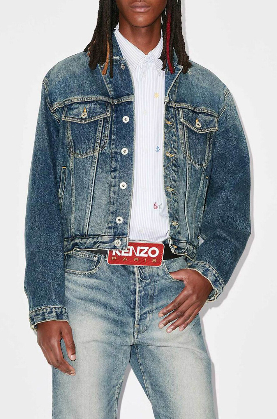 Jeansjacke Trucker Medium Stone