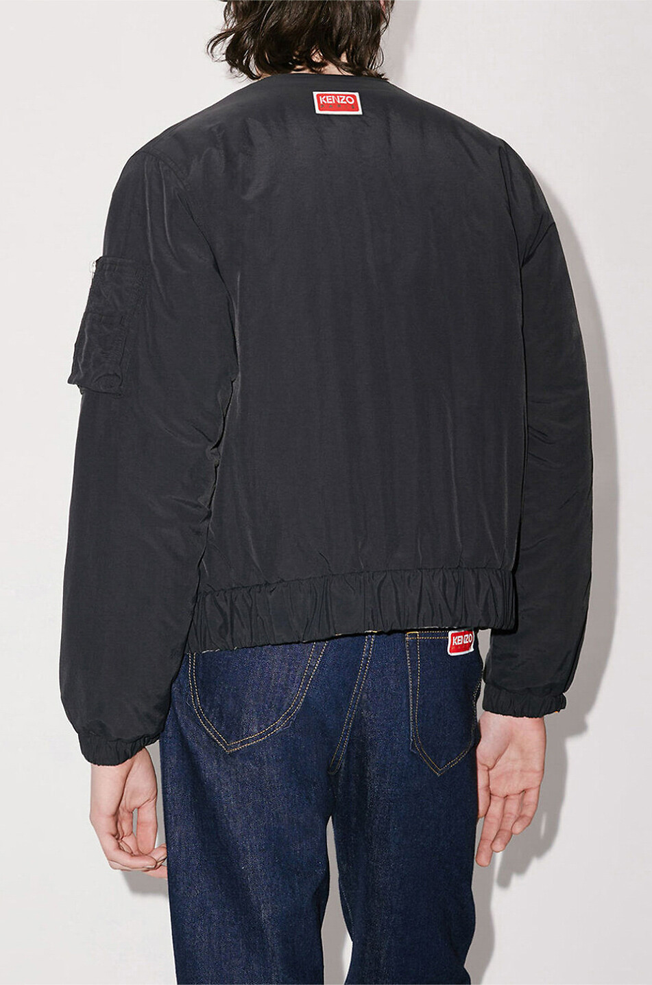 KENZO Hana Leopard reversible bomber jacket Men BLACK 4