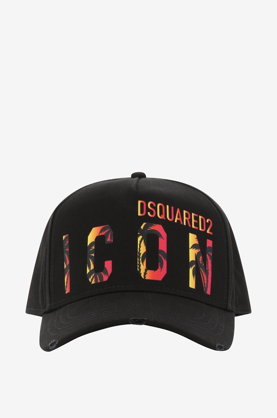 DSQUARED2 Gabardine-Baseballkappe Icon Sunset Herren SCHWARZ 1