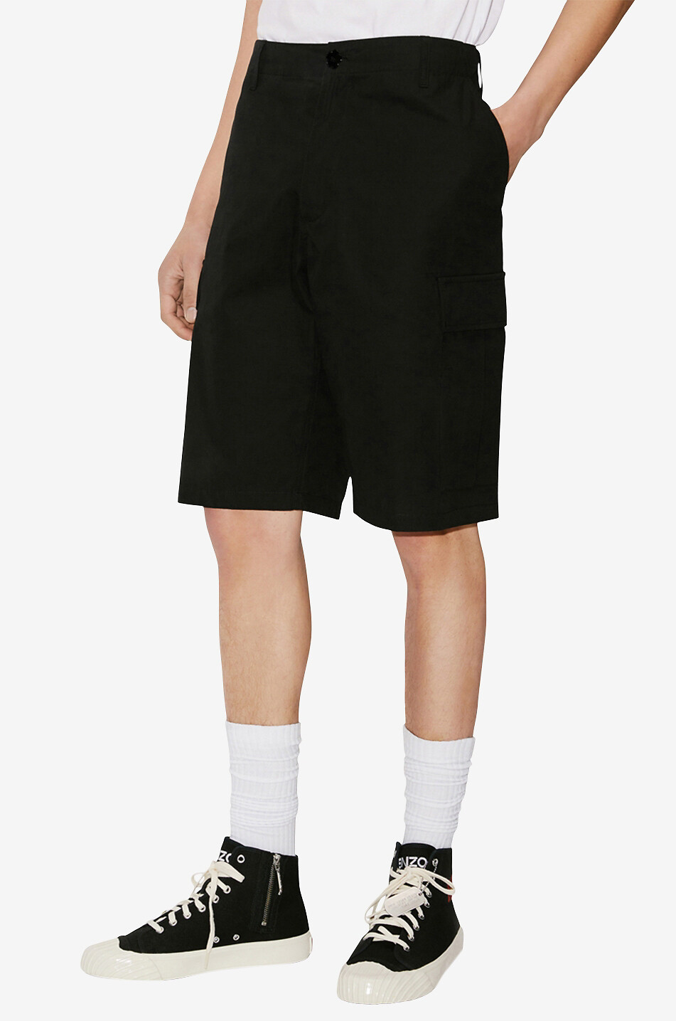 KENZO Cargoshorts aus Gabardine Herren SCHWARZ 3