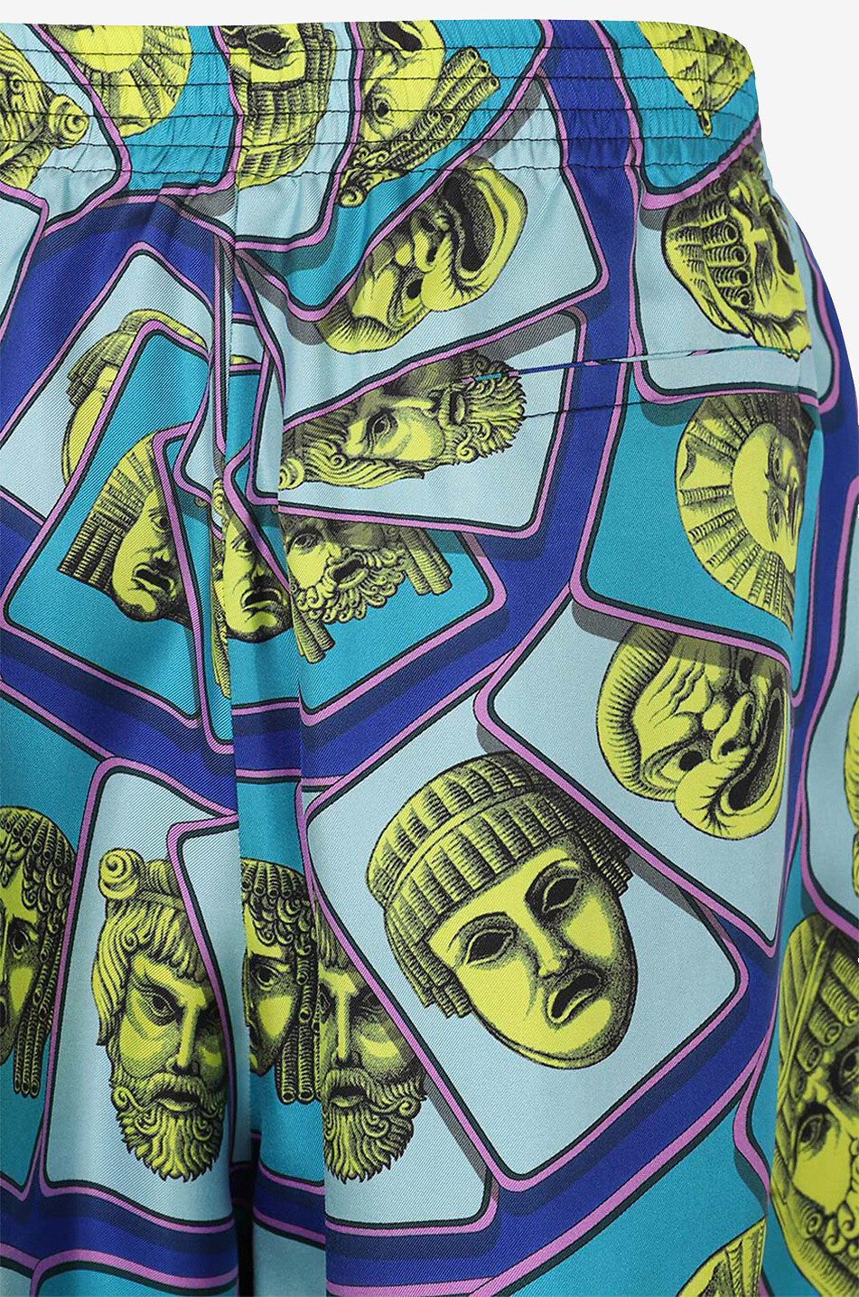 VERSACE Seidentwill-Shorts mit Print Le Maschere Herren BUNT 3