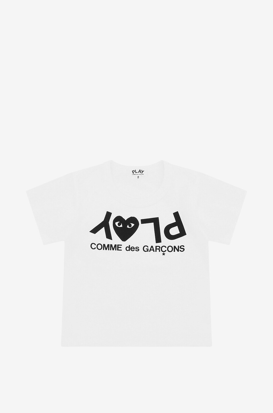 COMME DES GARCONS PLAY PLAY XXL Black Heart boy's short-sleeved T-shirt Boy WHITE 1