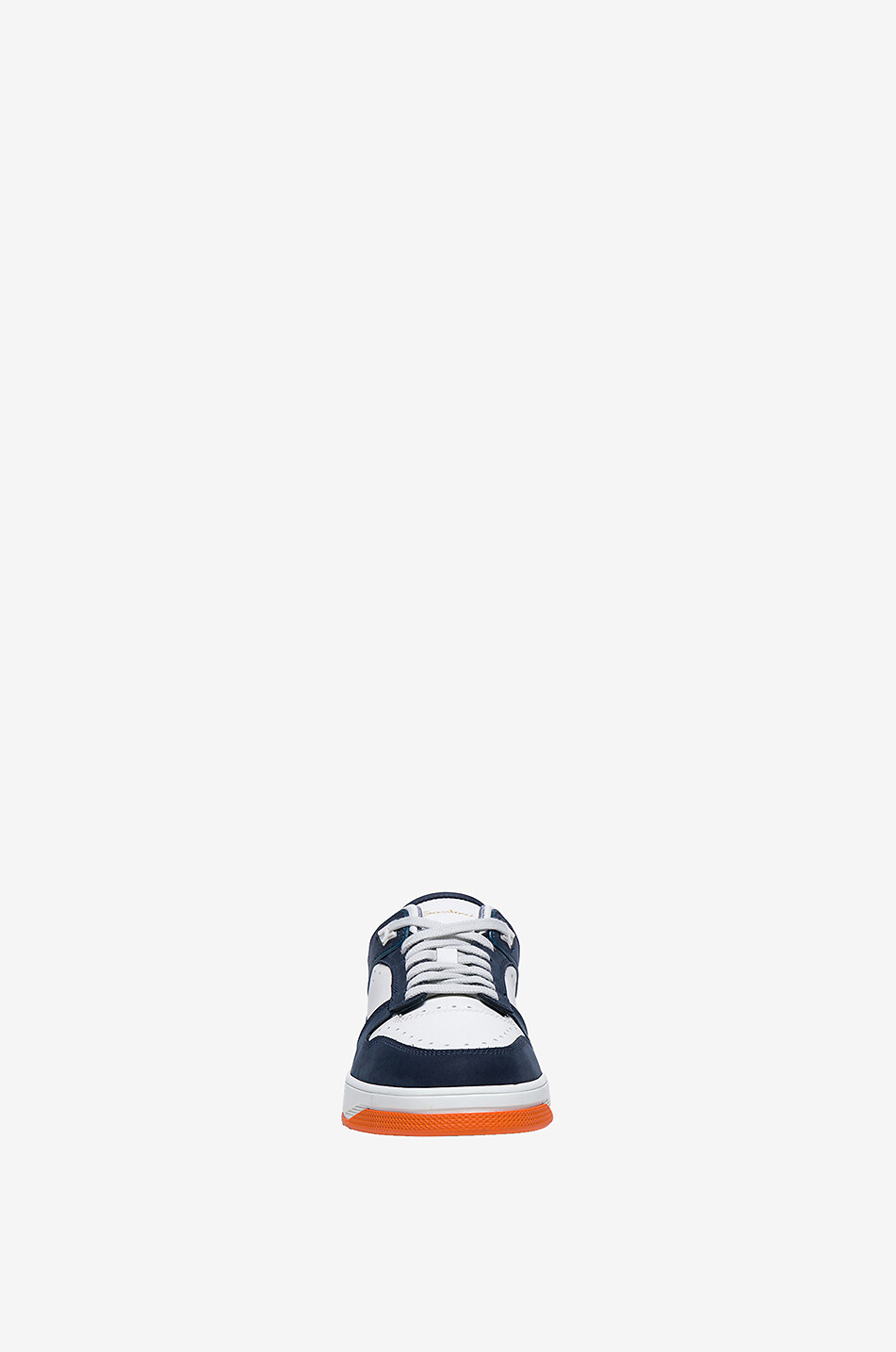 Tricolour low-top leather sneakers