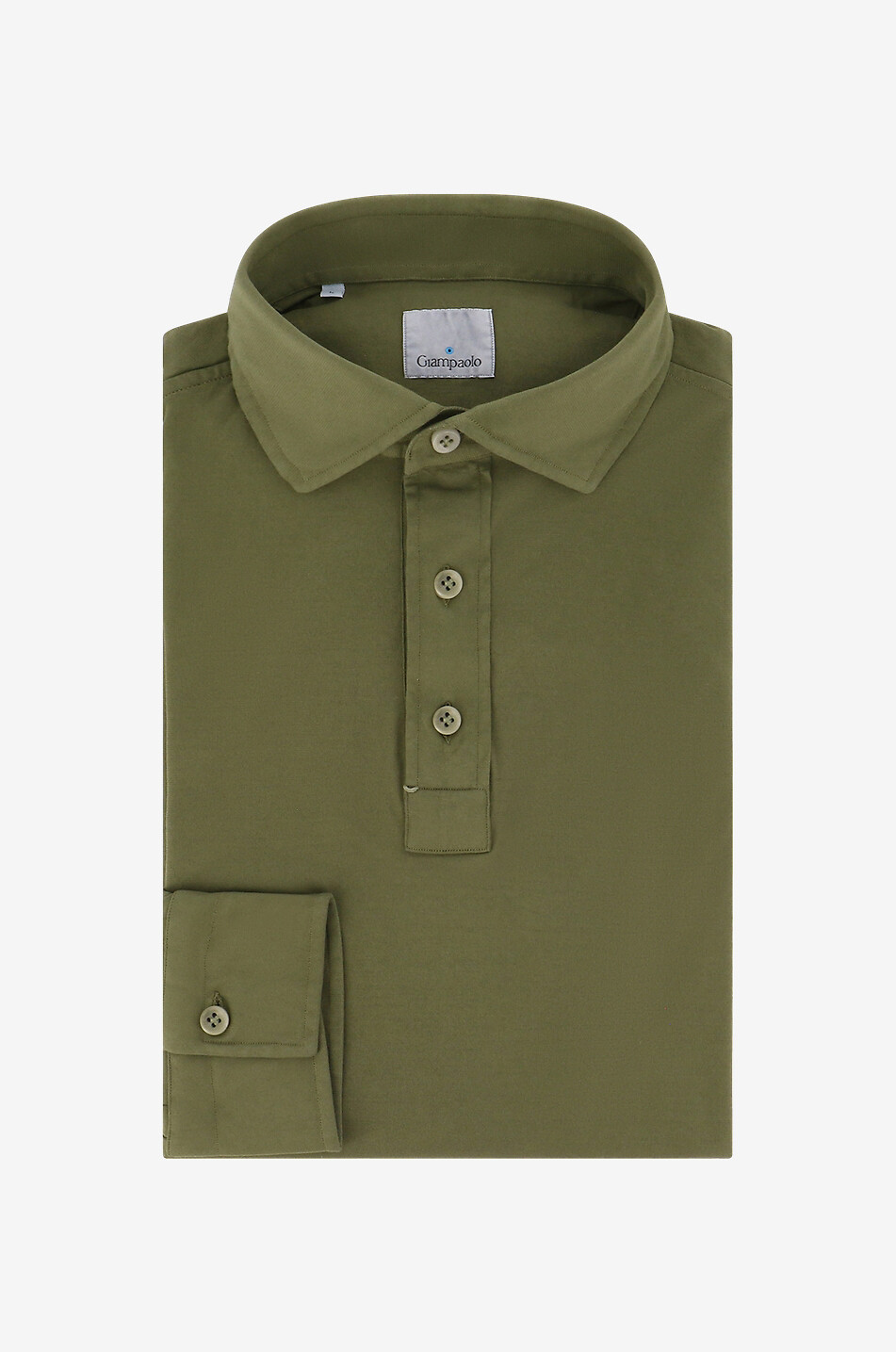 Langärmeliges Polohemd aus Baumwolle Mola