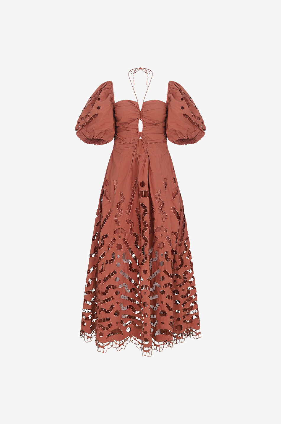 Robe longue en coton Flores