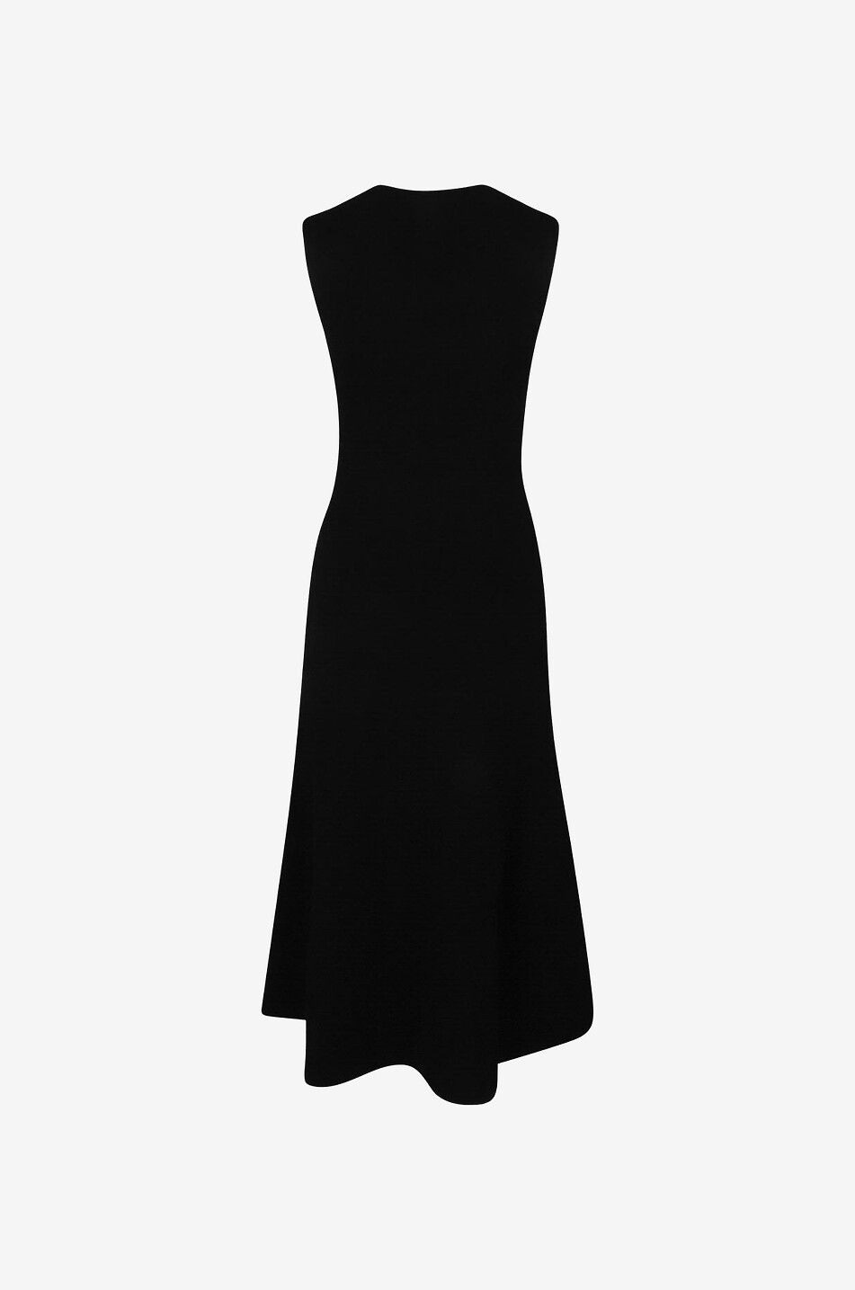 Ärmelloses Midikleid aus kompaktem Strick
