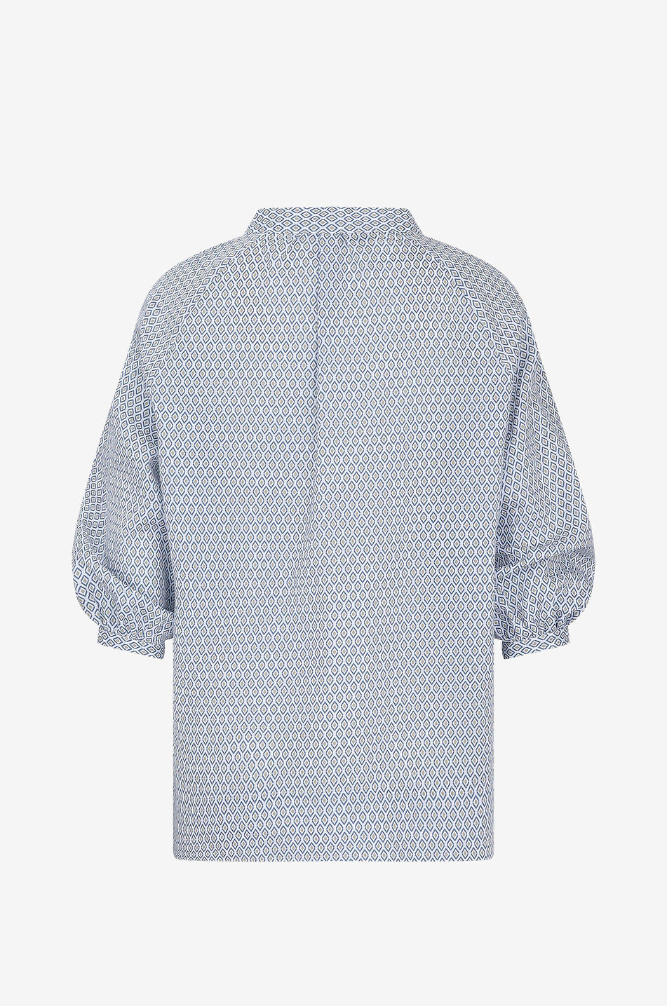 Bluse mit 3/4-Ärmeln aus Leinen und Baumwolle Katharina