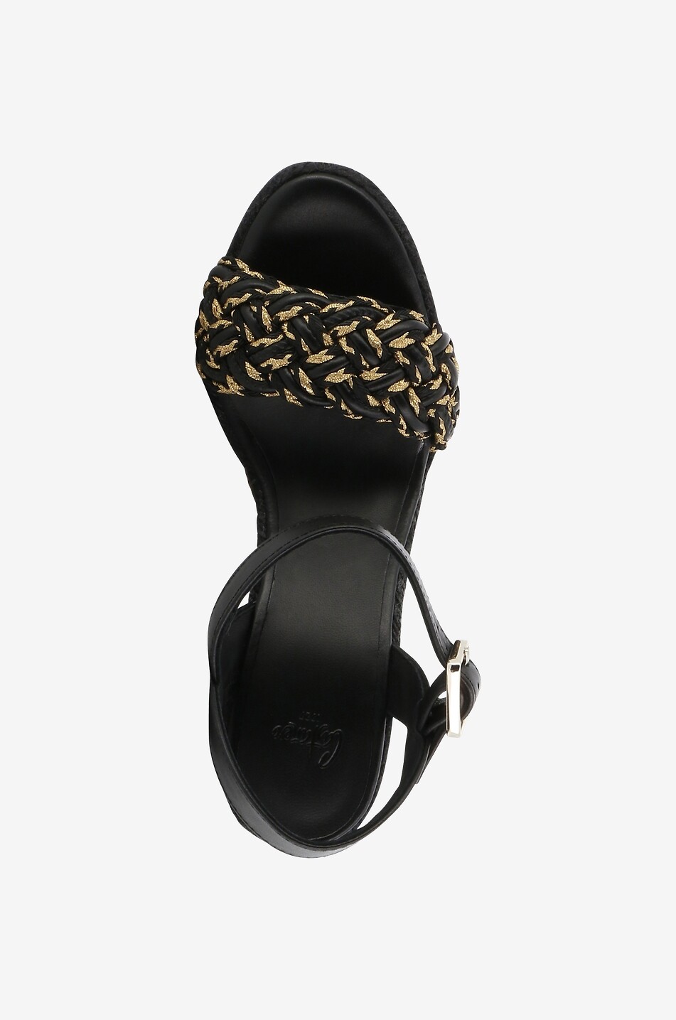 CASTANER Sandales compensées en raphia Joaquina Femme NOIR 5