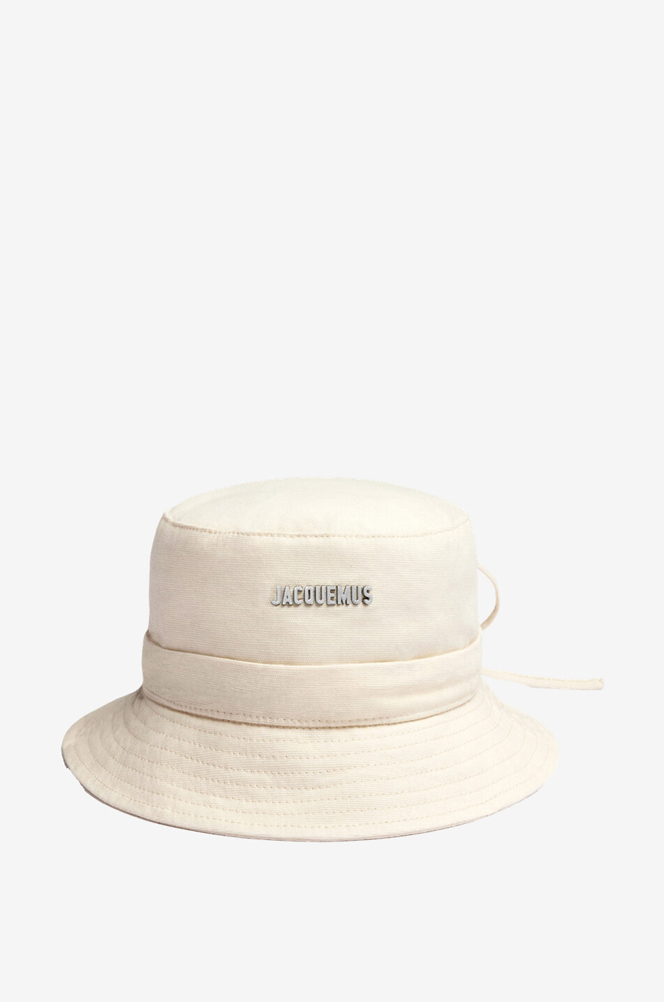 JACQUEMUS Bob uni en coton Gadjo Femme BLANC CASSE 1