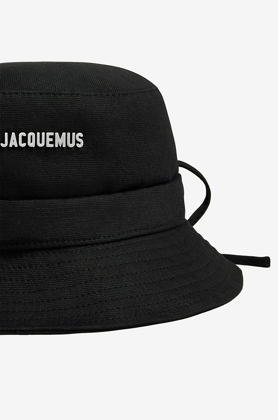 JACQUEMUS Bob uni en coton Gadjo Femme NOIR 3