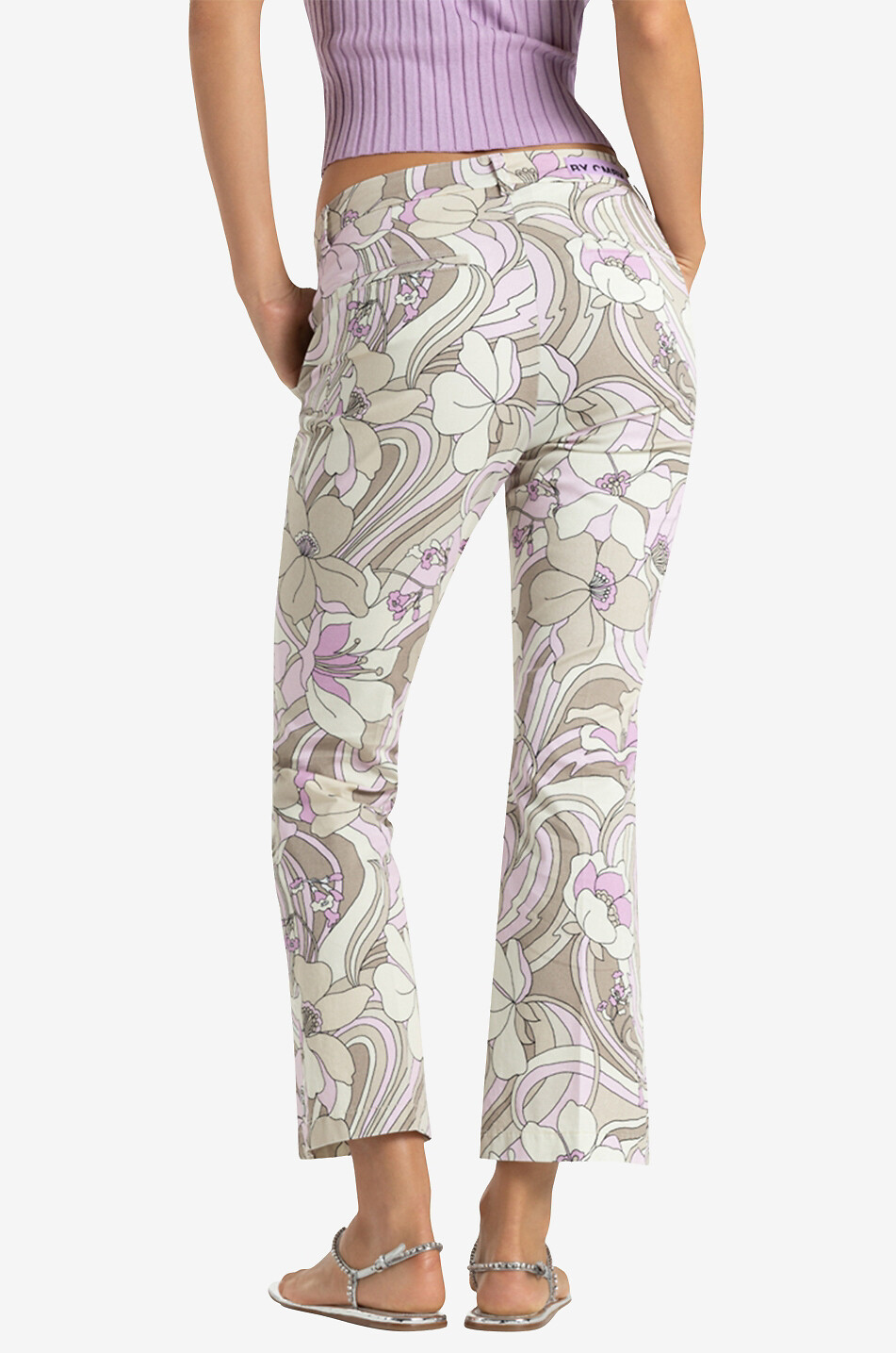 Pantalon bootcut fleuri Stella