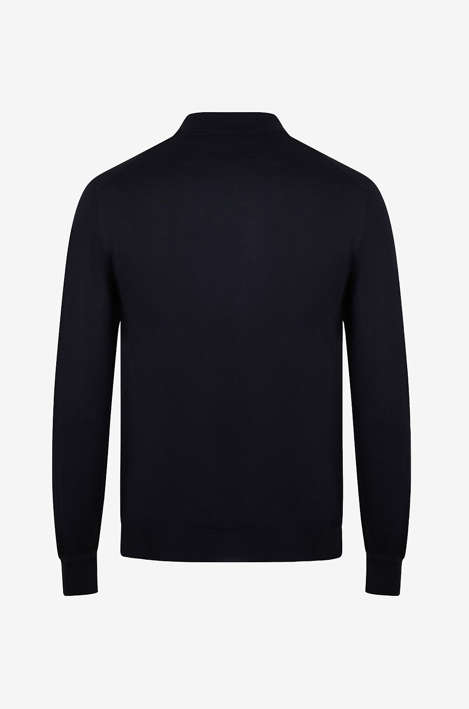 BONGÉNIE Polo en maille fine à manches longues Homme NOIR 2