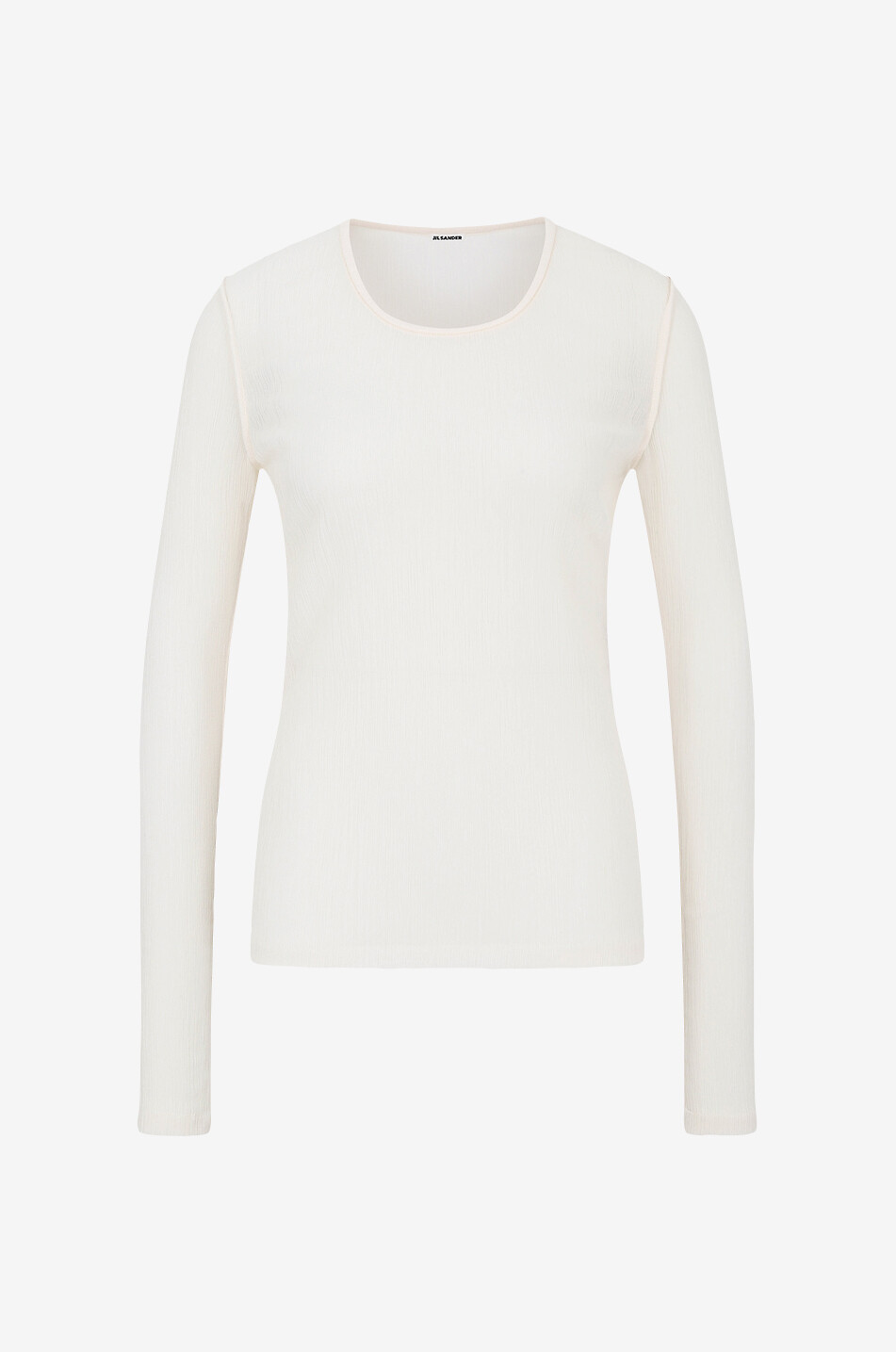 Langarm-Top aus Jersey-Gaze