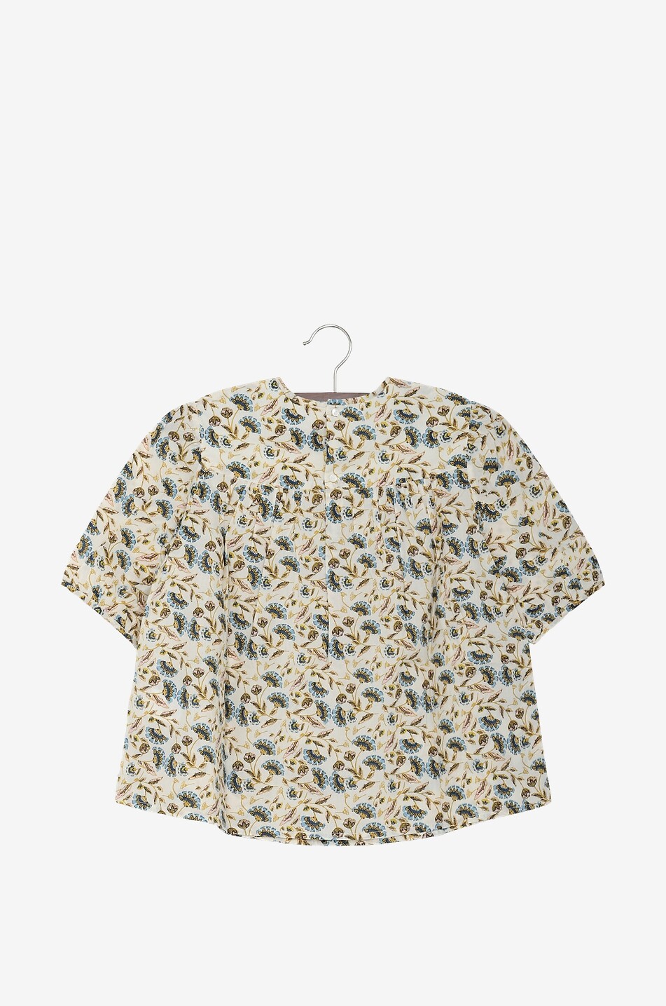 Blouse à manches courtes en coton fille Carine