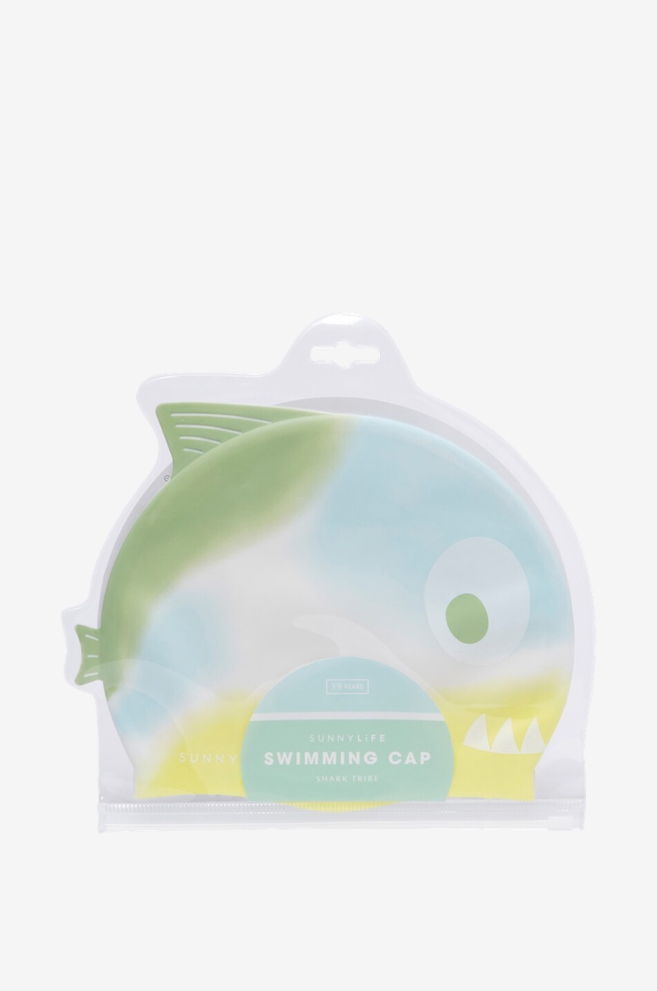 SUNNYLIFE Kinderbademütze Shaped Swimming Cap Shark Tribe Haus BUNT 1