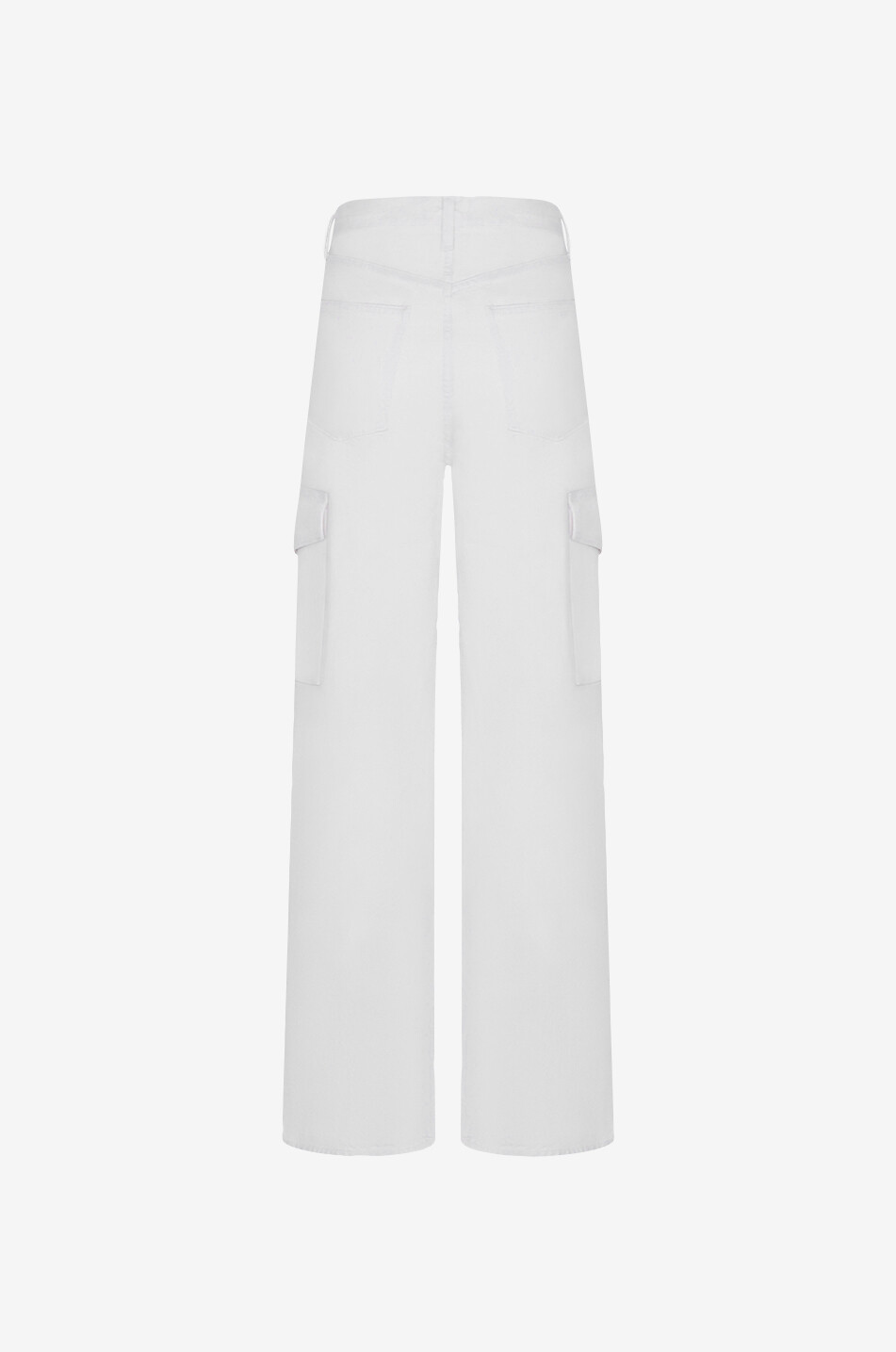 AGOLDE Minka organic cotton straight leg cargo jeans Women WHITE 2