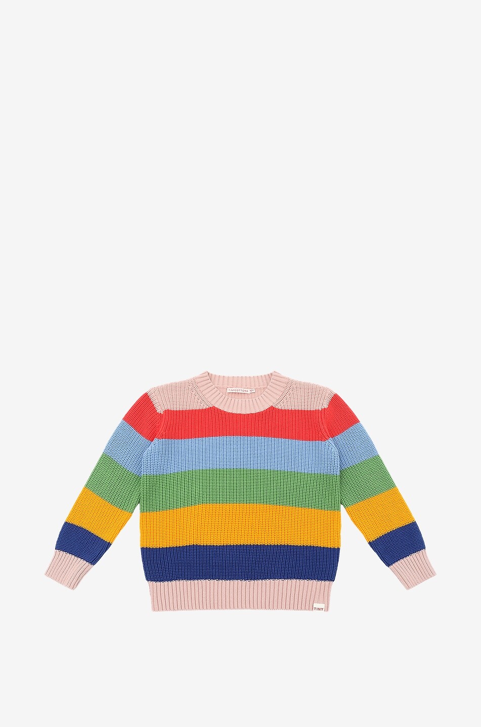 Pull à col rond en coton garçon Stripes