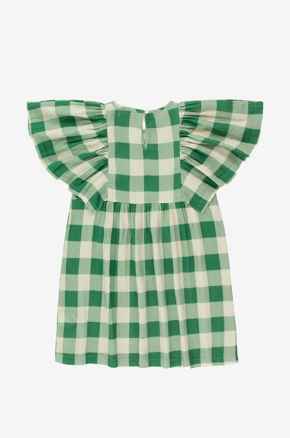 Robe fille à carreaux en gaze Big Check