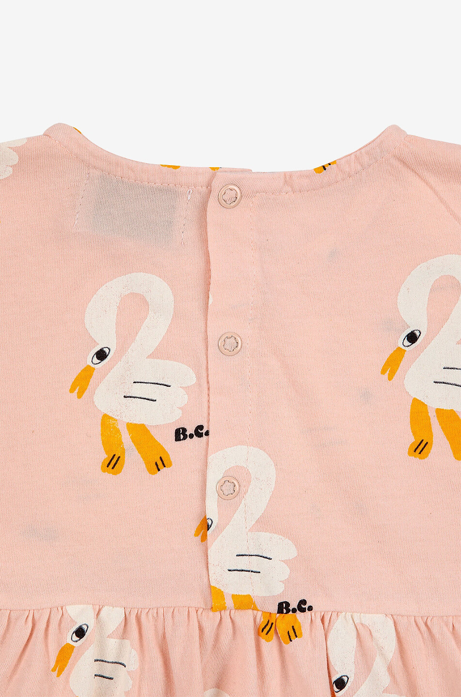 BOBO CHOSES Robe bébé en coton bio Pelican All Over Bébé ROSE 2