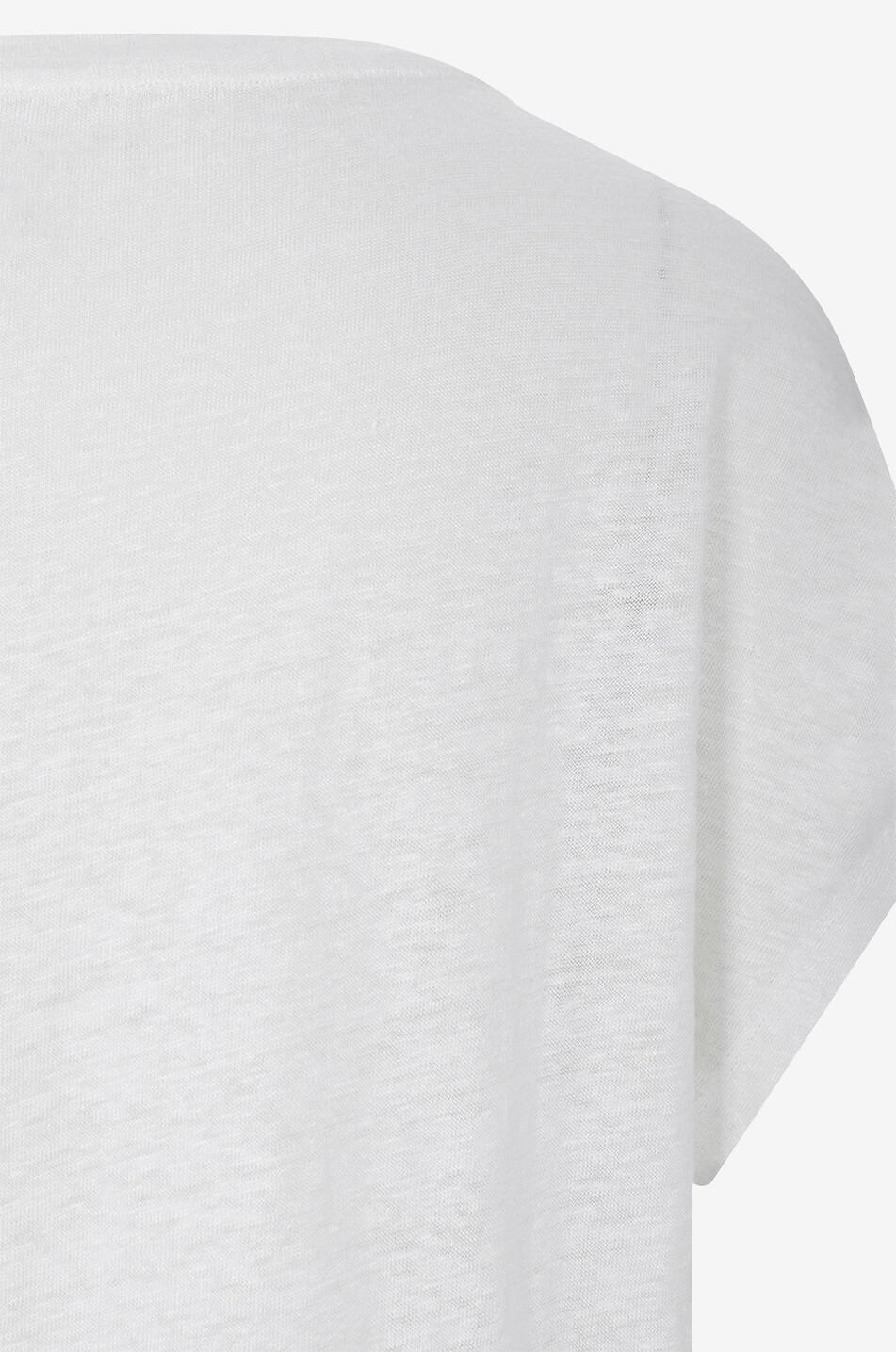 MAJESTIC FILATURES T-shirt à manches courtes en lin Femme BLANC 3