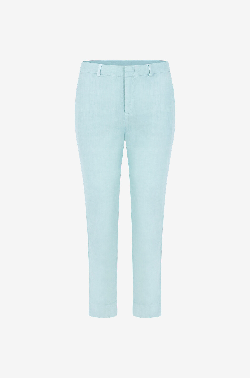 Slim fit capri linen trousers