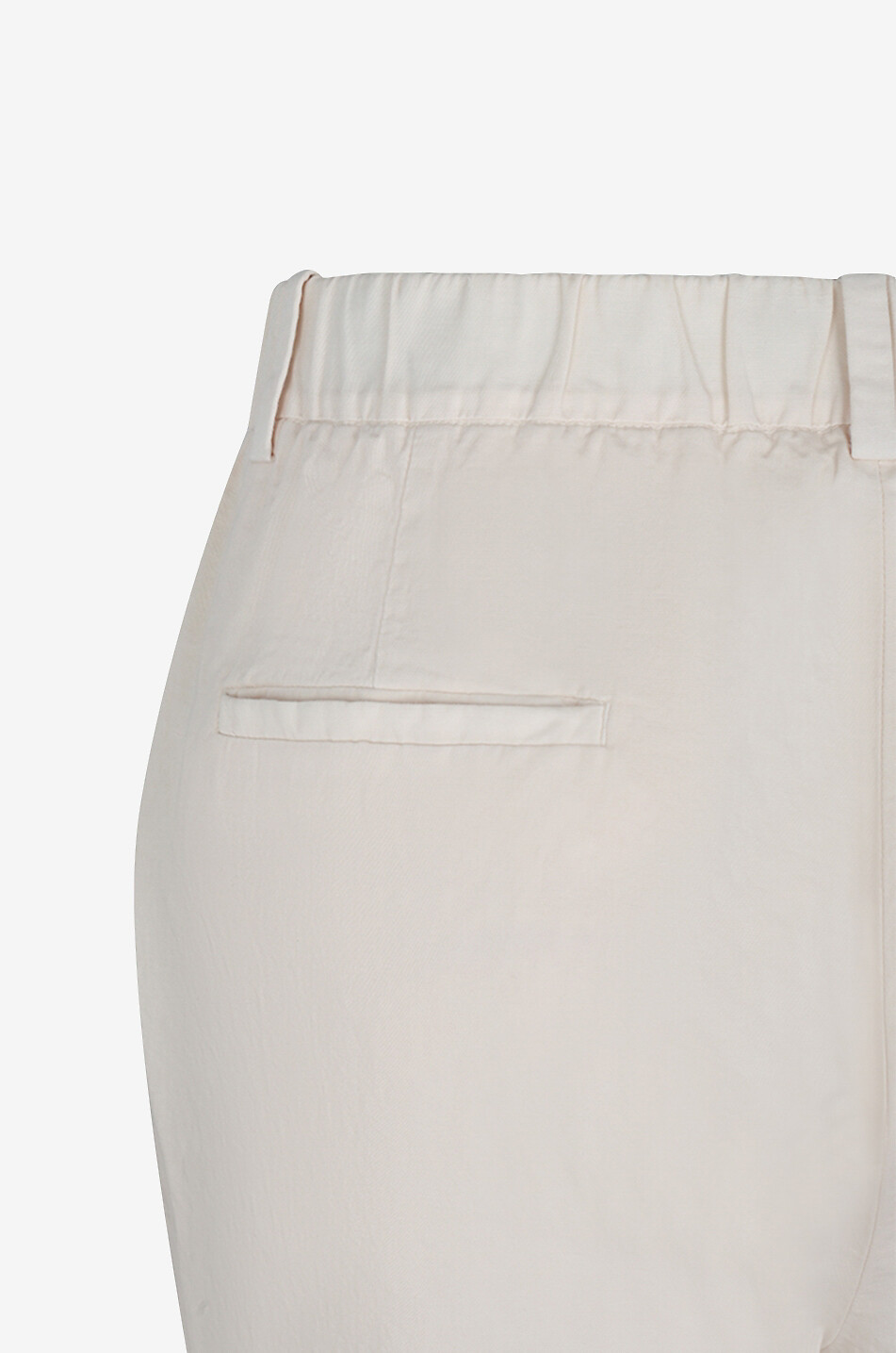 SLOWEAR Pantalon cigarette en gabardine Galene Femme Beige clair 3