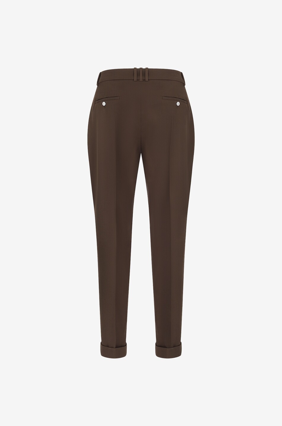 BALMAIN Slim-Fit-Hose aus Woll-Twill Herren BRAUN 2