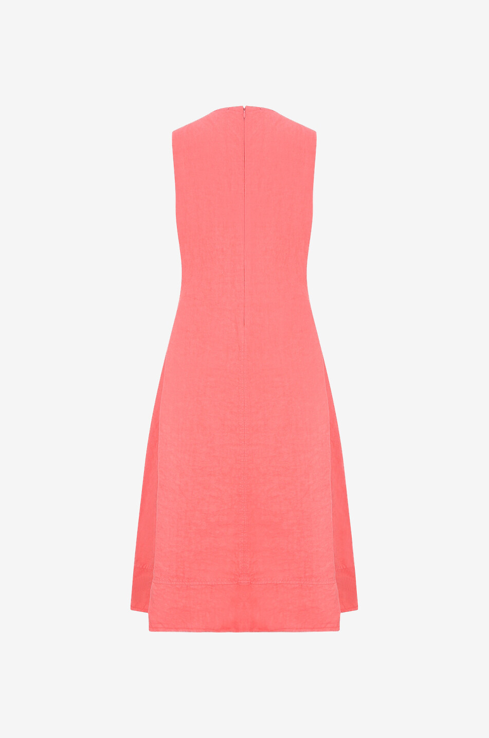 Robe midi sans manches en lin