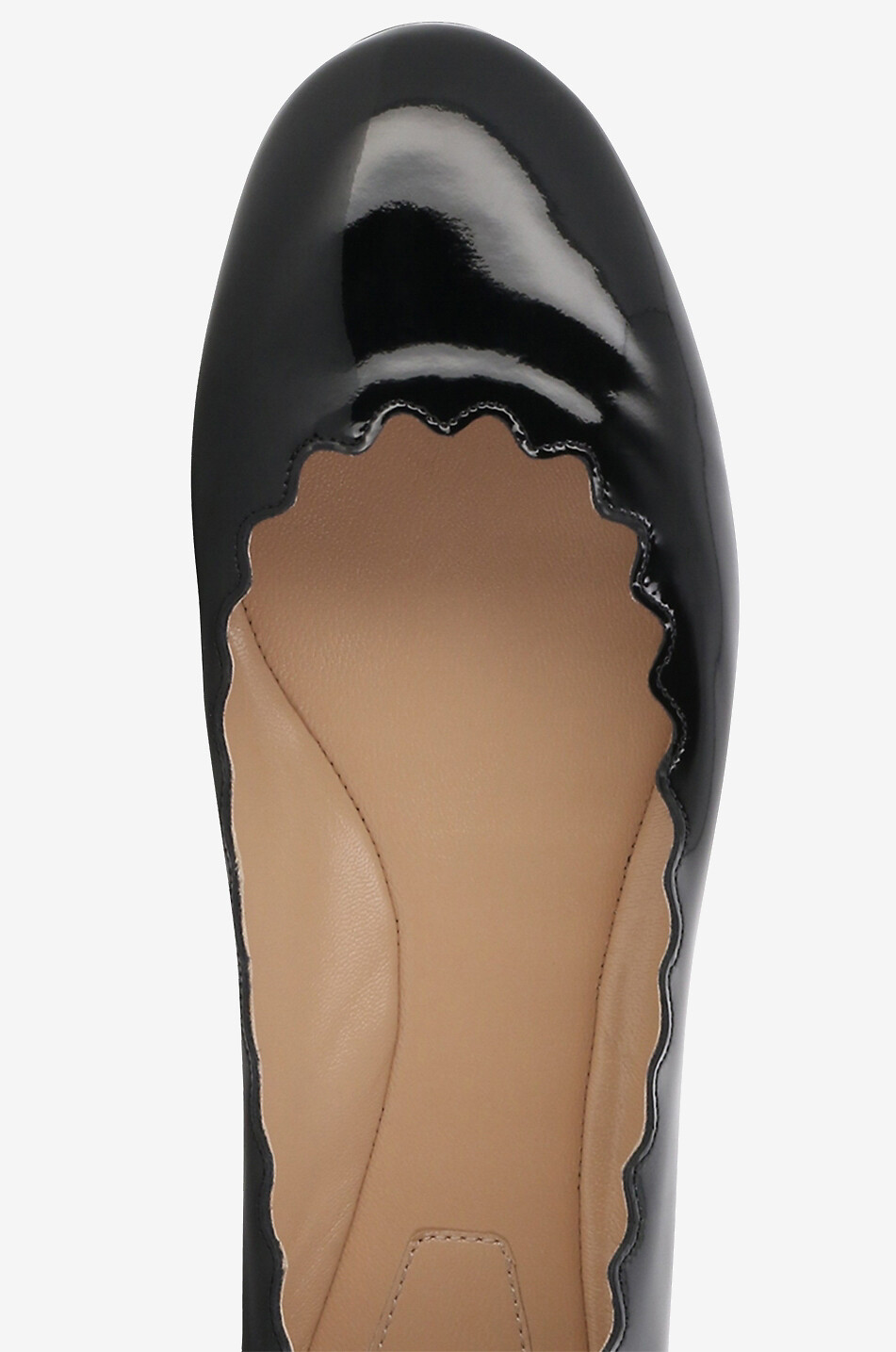 CHLOE Ballerines en cuir verni Lauren Femme NOIR 5
