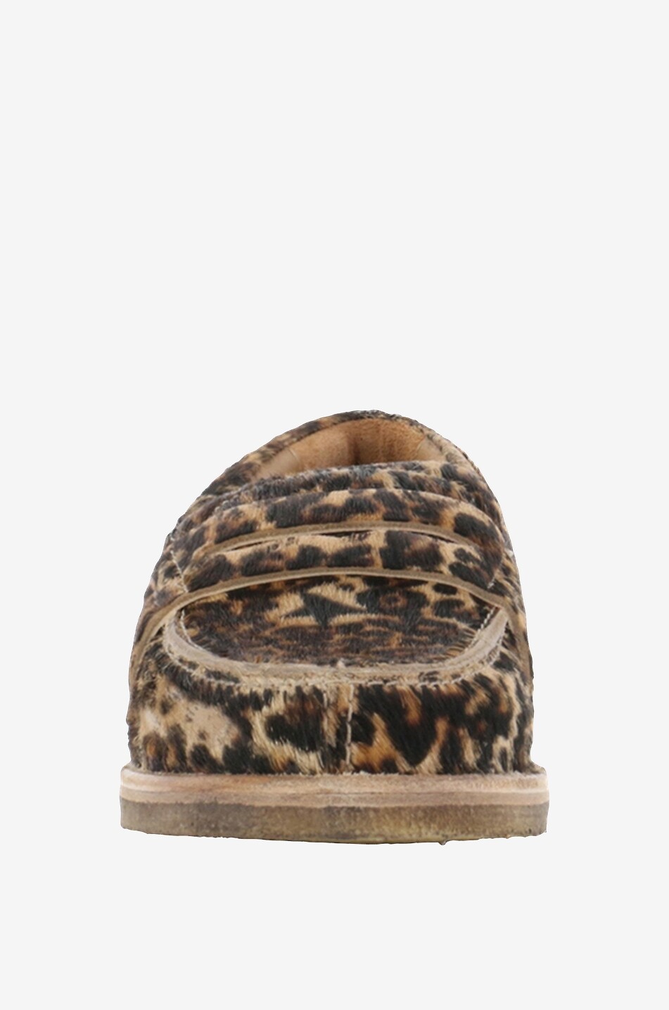 GOLDEN GOOSE Mocassins en cuir poulain imprimés léopard Loafer Classic Femme MULTICOLORE 2