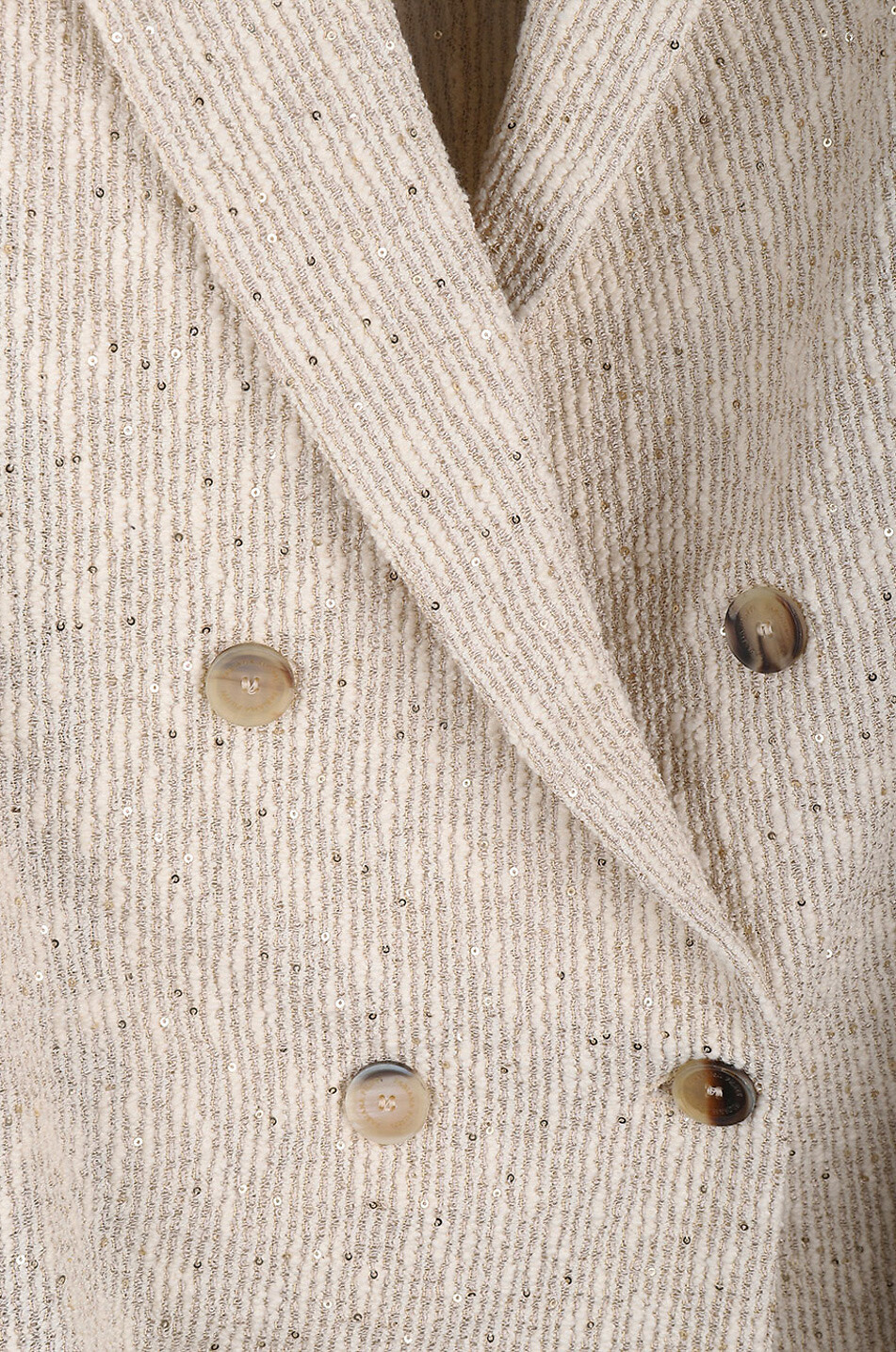 Zweireihiger Blazer mit glitzernden Streifen