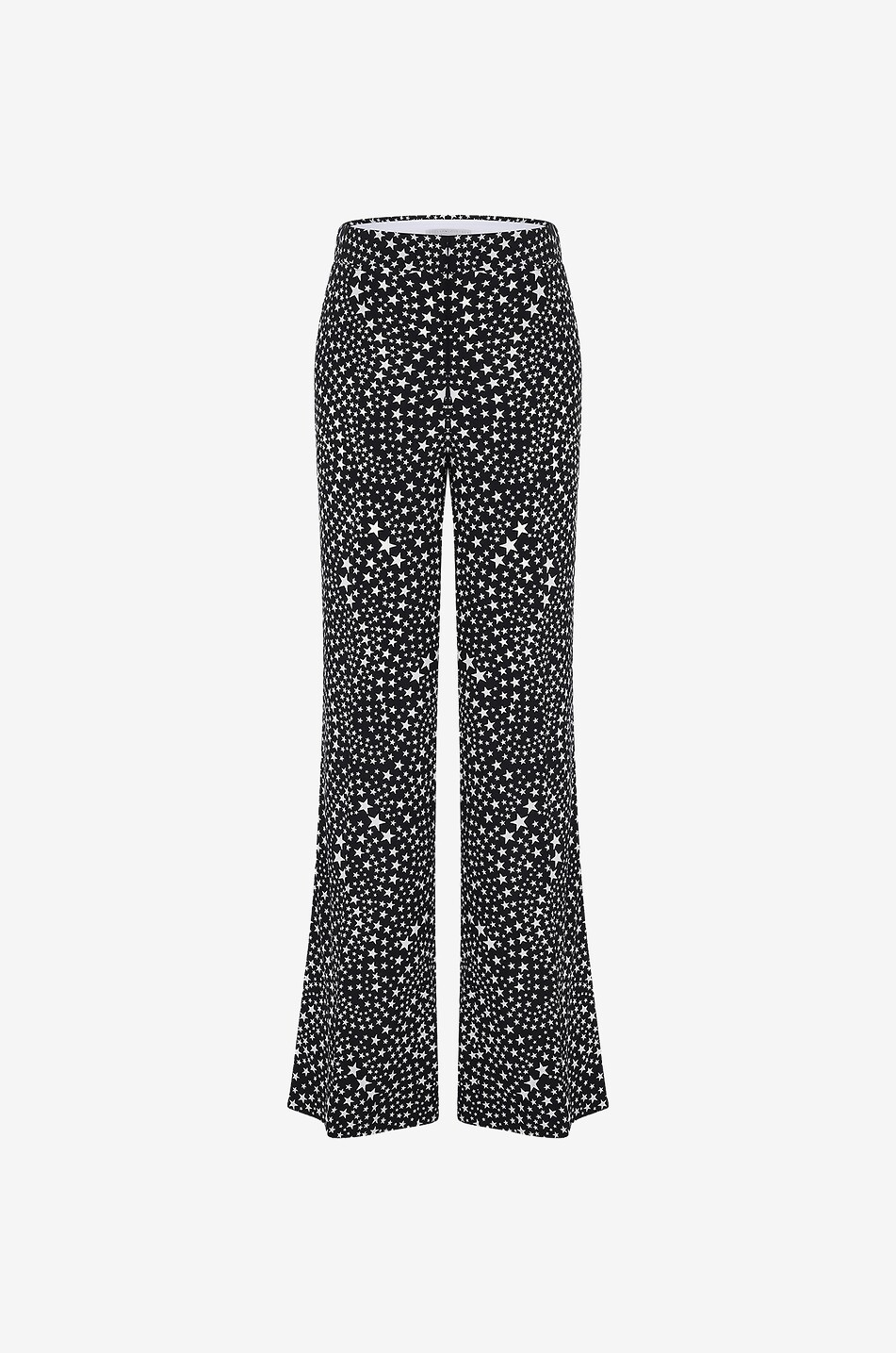 Gerade Hose mit hoher taille aus Seide Stars