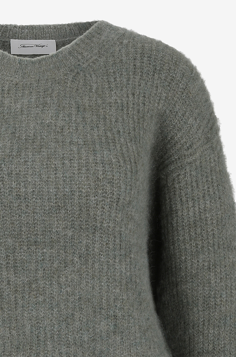 AMERICAN VINTAGE Pullover mit Rundhalsausschnitt aus Wolle East Damen GRÜN 3