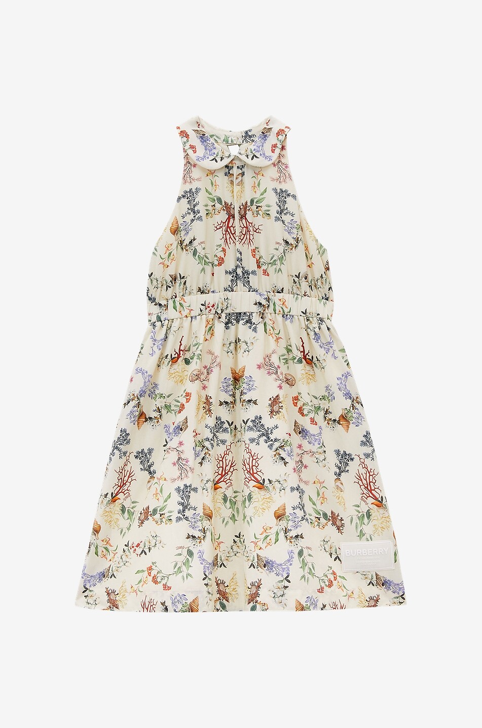 Robe sans manches fille en coton Rhoda Coral