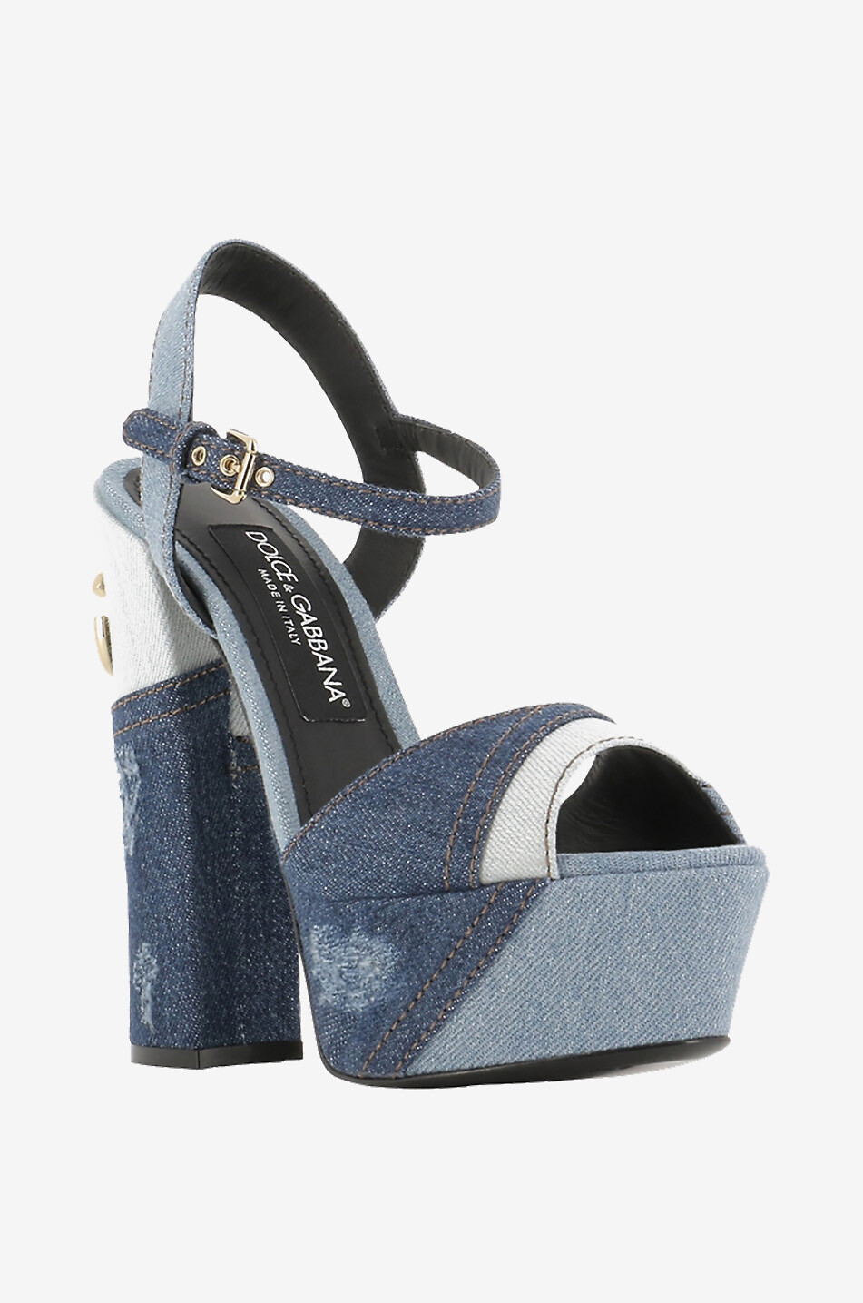 Plateausandalen aus Denim Keira 105