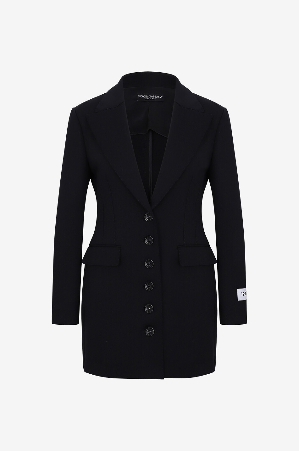 DOLCE & GABBANA Einreihiger Gehrock aus Jersey Kim D&G Turlington Damen SCHWARZ 1