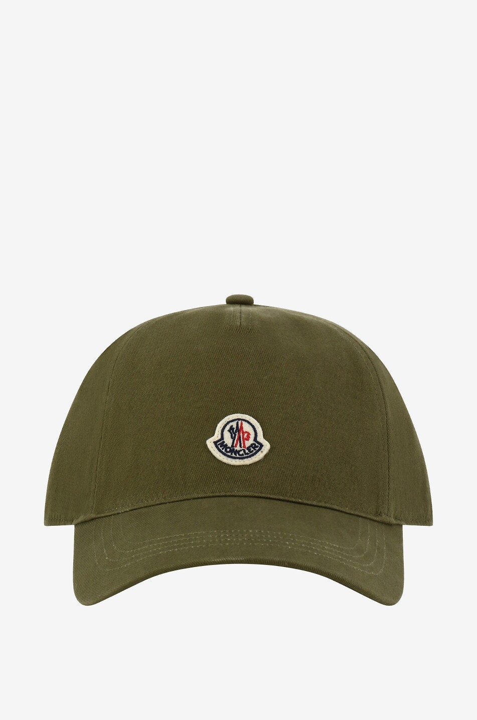 Rooster logo patch adorned gabardine baseball cap