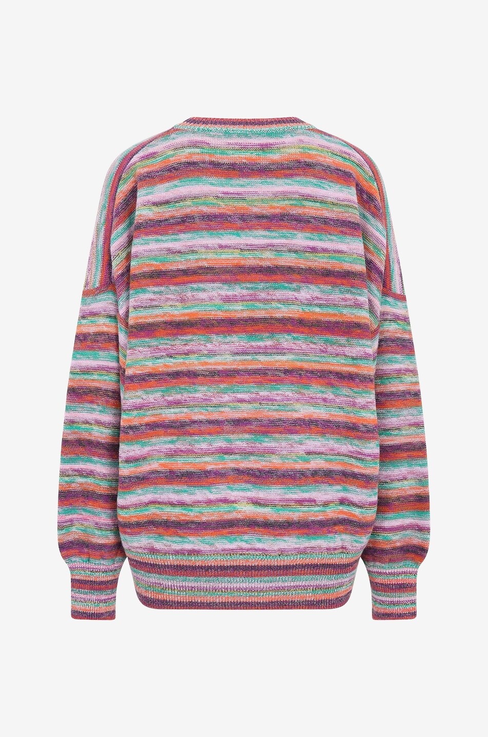CHLOE Pull oversize rayé en laine et cachemire Femme MULTICOLORE 2