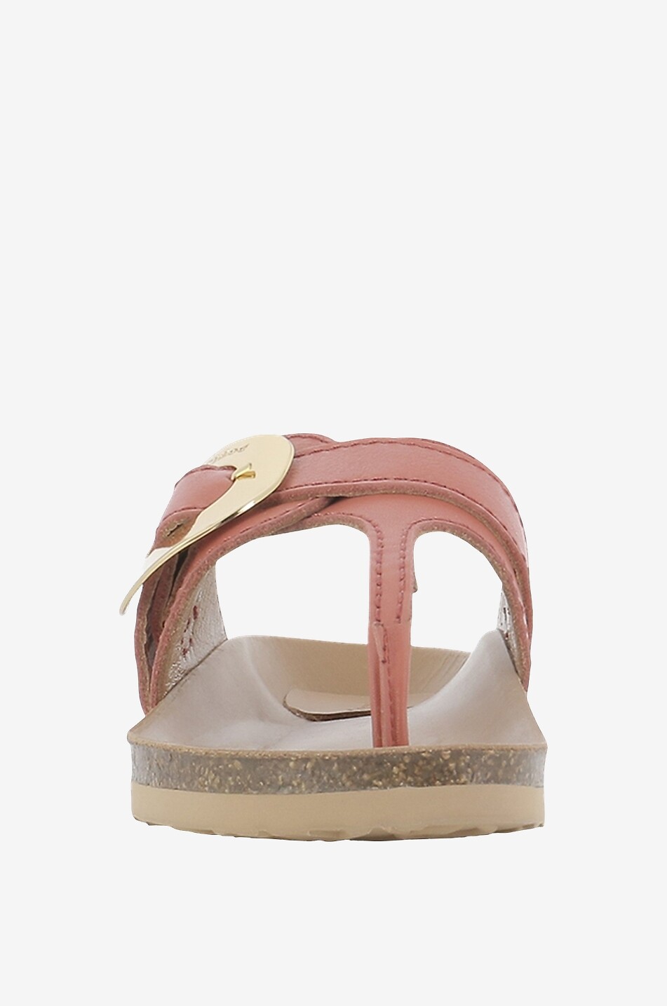 Mules à bride orteil en cuir de veau Chany